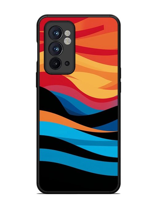 Blazing Currents Glossy Soft Edge Case for Oneplus 9RT (5G) Chachhi