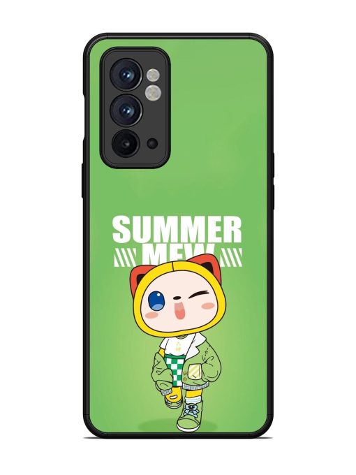 Purrfect Summer Glossy Soft Edge Case for Oneplus 9RT (5G) Chachhi