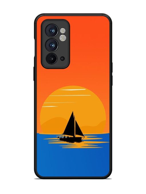 Sunset Sail Glossy Soft Edge Case for Oneplus 9RT (5G) Chachhi