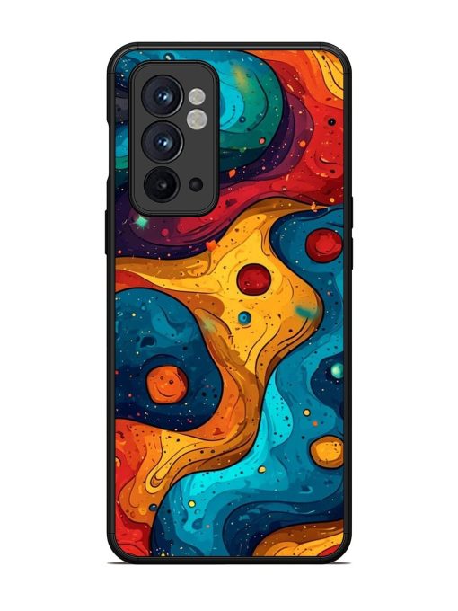 Cosmic Swirl Glossy Soft Edge Case for Oneplus 9RT (5G) Chachhi