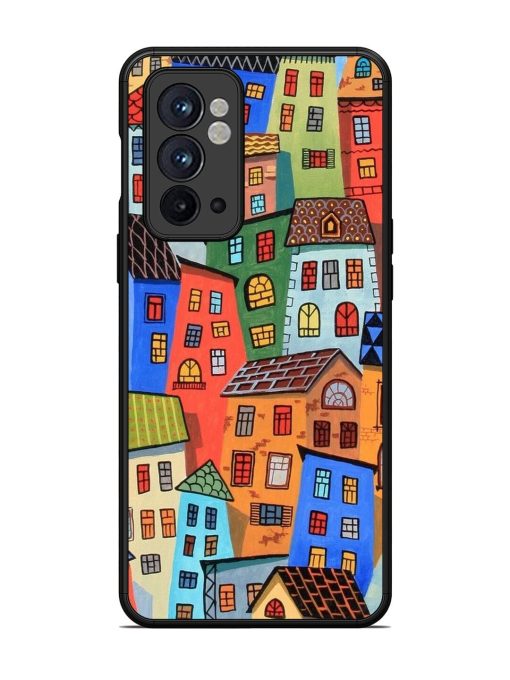 Rainbow House Glossy Soft Edge Case for Oneplus 9RT (5G) Chachhi