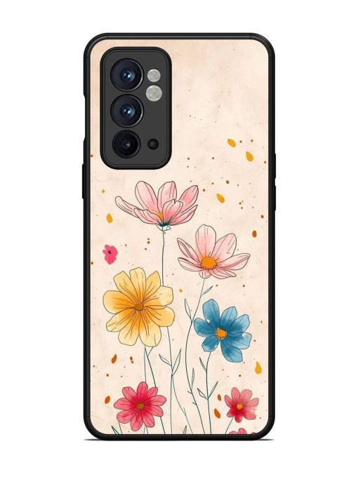 Delicate Bloom Glossy Soft Edge Case for Oneplus 9RT (5G) Chachhi