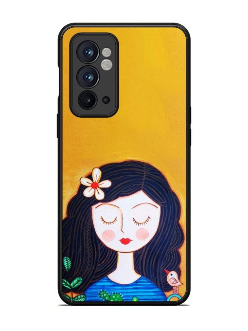 Girl Illustration Glossy Soft Edge Case for Oneplus 9RT (5G) Chachhi