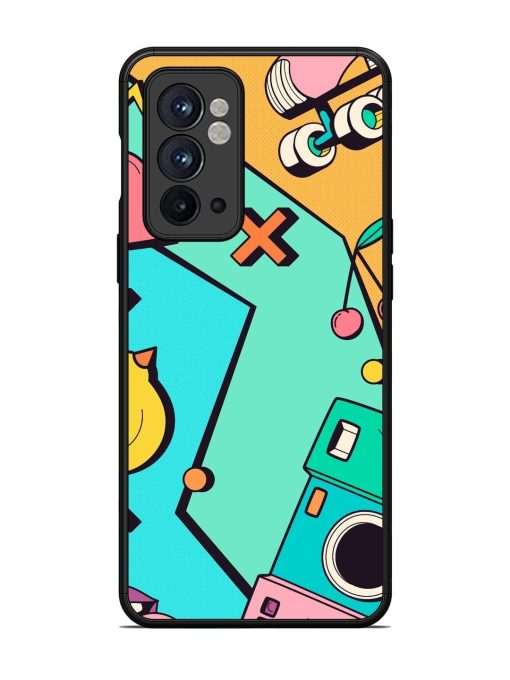 Retro Remix Glossy Soft Edge Case for Oneplus 9RT (5G)