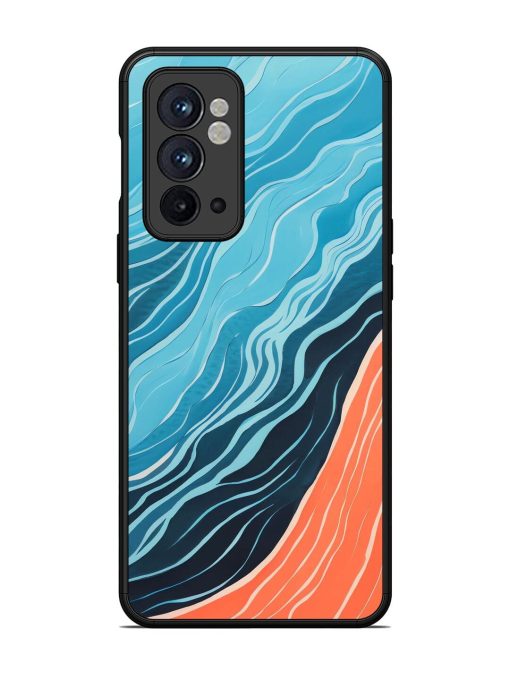 Oceanic Divide Glossy Soft Edge Case for Oneplus 9RT (5G) Chachhi