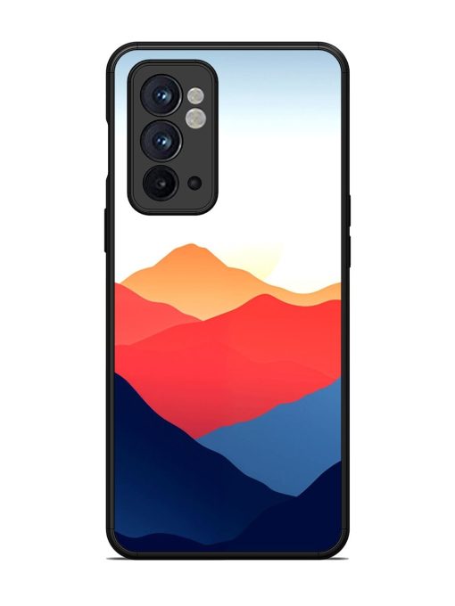 Sunset Peaks Glossy Soft Edge Case for Oneplus 9RT (5G) Chachhi