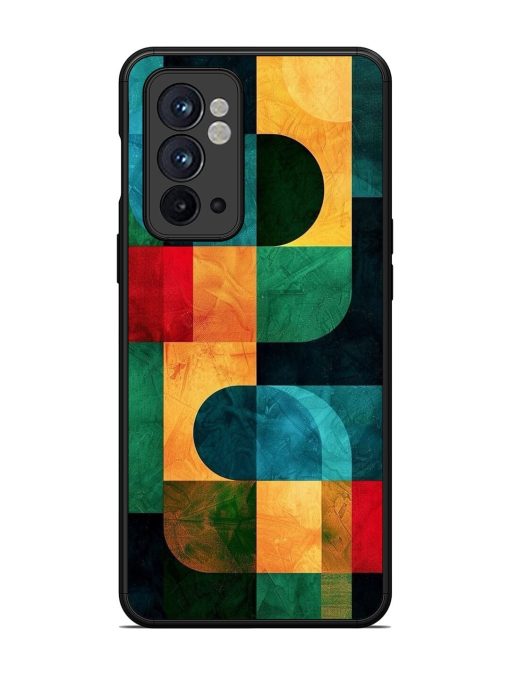 Geometric Harmony Glossy Soft Edge Case for Oneplus 9RT (5G) Chachhi