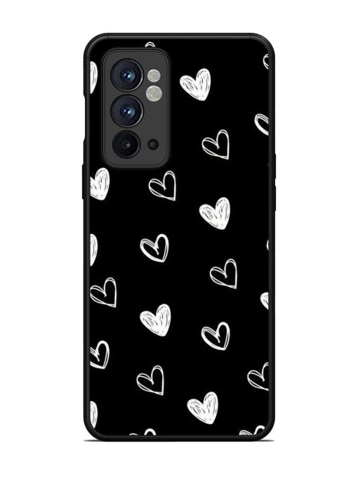 Scattered Hearts Glossy Soft Edge Case for Oneplus 9RT (5G) Chachhi