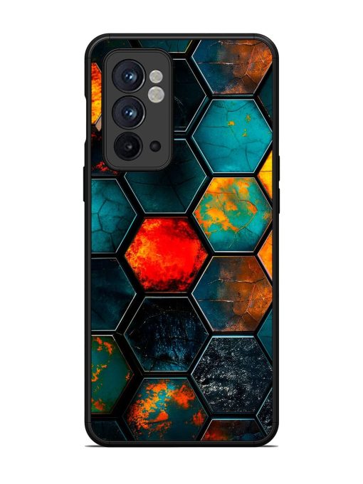 Hexagon Hive Glossy Soft Edge Case for Oneplus 9RT (5G) Chachhi