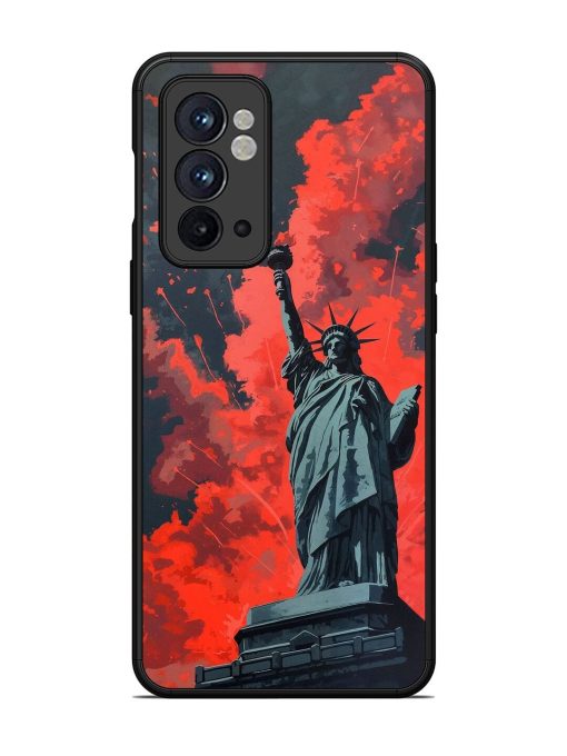 Lady Liberty'S Firework Finale Glossy Soft Edge Case for Oneplus 9RT (5G)