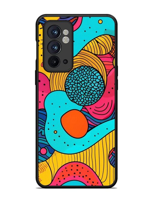 Psychedelic Patterns Glossy Soft Edge Case for Oneplus 9RT (5G) Chachhi