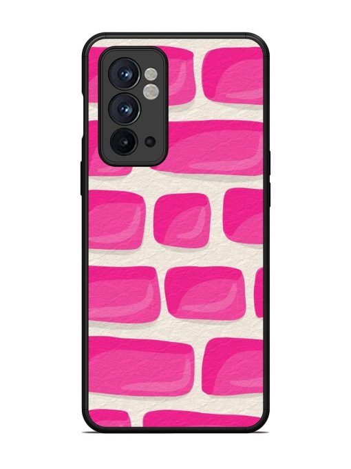 Pink Brick Wall Glossy Soft Edge Case for Oneplus 9RT (5G) Chachhi