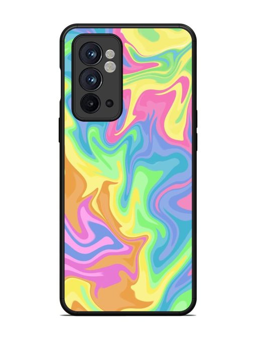 Whimsical Swirl Glossy Soft Edge Case for Oneplus 9RT (5G) Chachhi