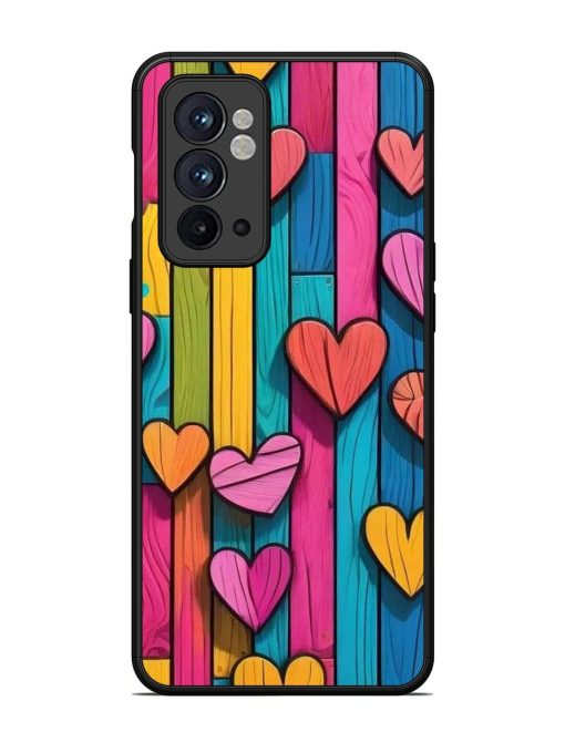 Rainbow Of Hearts Glossy Soft Edge Case for Oneplus 9RT (5G) Chachhi