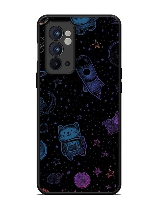 Cosmic Cat Chaos Glossy Soft Edge Case for Oneplus 9RT (5G) Chachhi