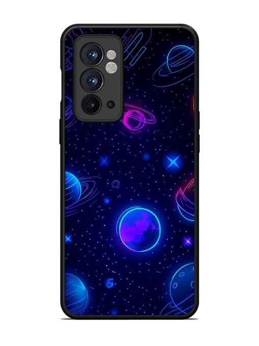 Neon Cosmos Glossy Soft Edge Case for Oneplus 9RT (5G) Chachhi