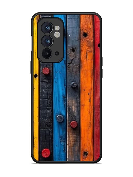 Rainbow Plank Glossy Soft Edge Case for Oneplus 9RT (5G) Chachhi