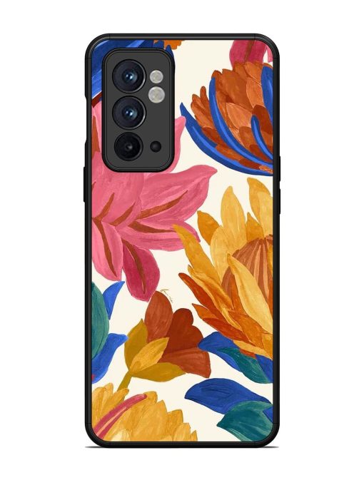 Blooming Tapestry Glossy Soft Edge Case for Oneplus 9RT (5G) Chachhi