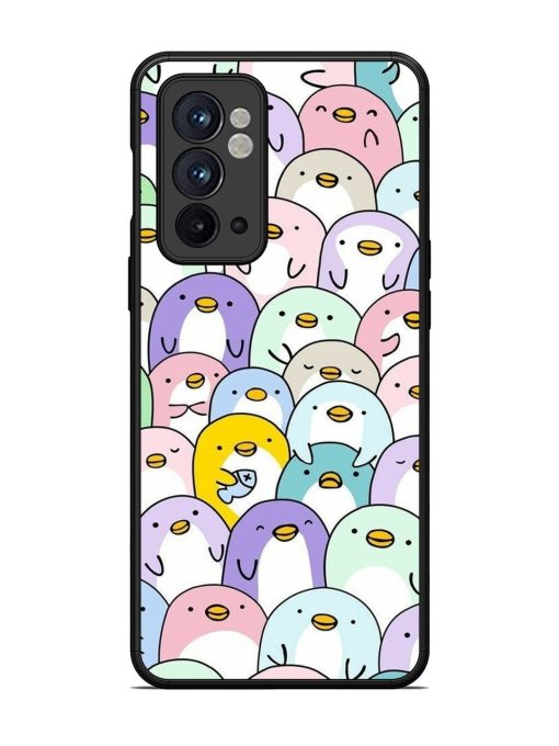 Penguin Party Glossy Soft Edge Case for Oneplus 9RT (5G) Chachhi