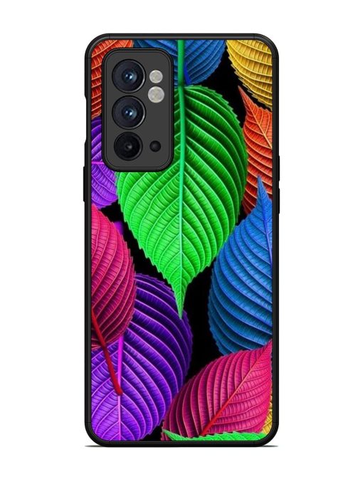 Rainbow Leaf Symphony Glossy Soft Edge Case for Oneplus 9RT (5G) Chachhi