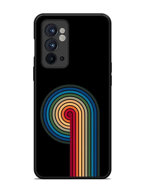 Rainbow Ripple Glossy Soft Edge Case for Oneplus 9RT (5G) Chachhi