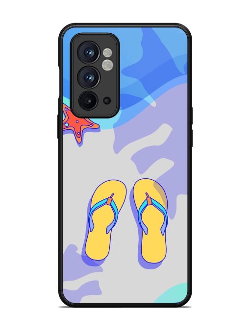 Sandy Toes And Salty Seas Glossy Soft Edge Case for Oneplus 9RT (5G) Chachhi