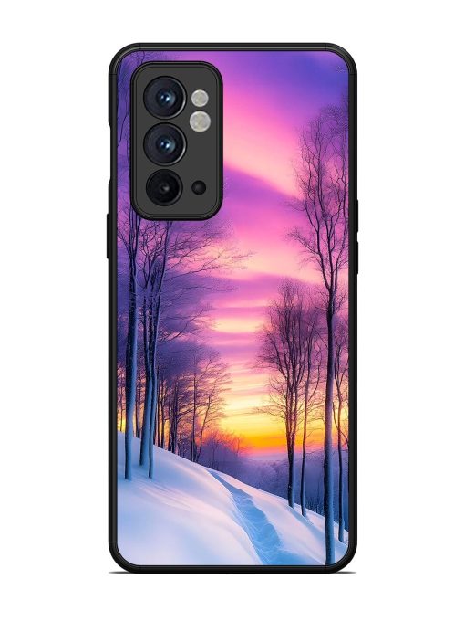 Winter'S Purple Haze Glossy Soft Edge Case for Oneplus 9RT (5G)