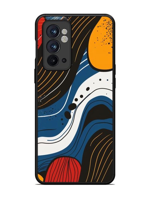 Abstract Expression Glossy Soft Edge Case for Oneplus 9RT (5G) Chachhi