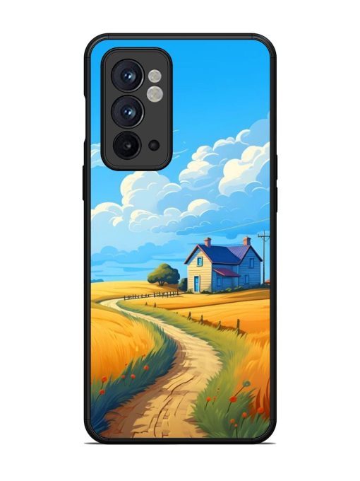 Countryside Cottage Glossy Soft Edge Case for Oneplus 9RT (5G) Chachhi