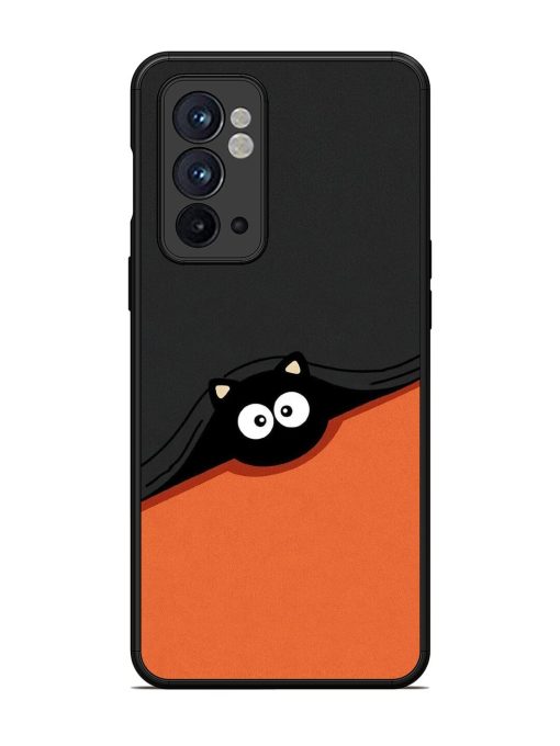 Peek-A-Boo Kitty Glossy Soft Edge Case for Oneplus 9RT (5G) Chachhi