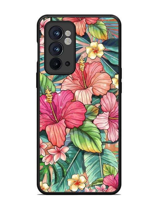 Tropical Tapestry Glossy Soft Edge Case for Oneplus 9RT (5G) Chachhi