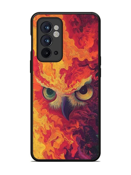 Fiery Owl Glossy Soft Edge Case for Oneplus 9RT (5G) Chachhi