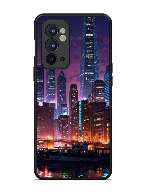 Neon Nightscape Glossy Soft Edge Case for Oneplus 9RT (5G) Chachhi