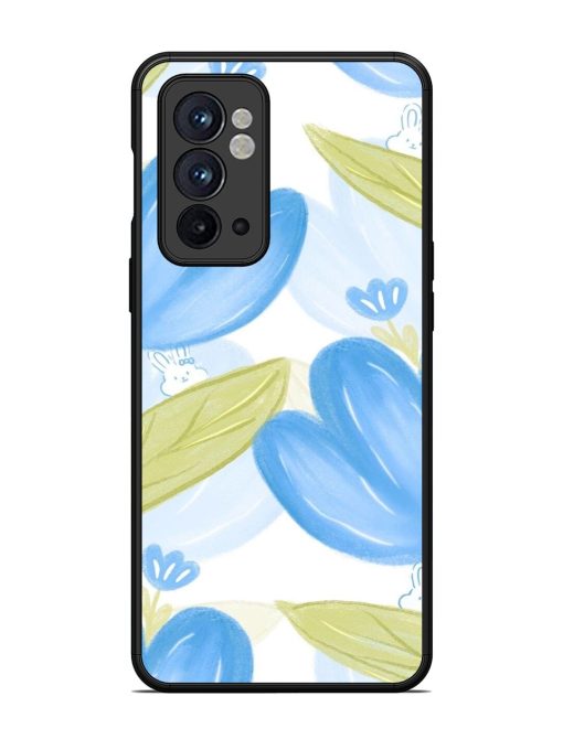 Bunny'S Blue Garden Glossy Soft Edge Case for Oneplus 9RT (5G) Chachhi