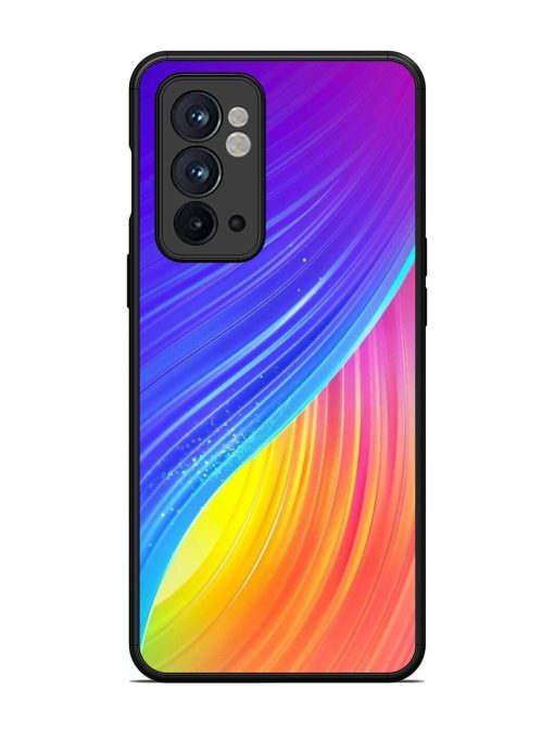 Neon Swirl Glossy Soft Edge Case for Oneplus 9RT (5G) Chachhi