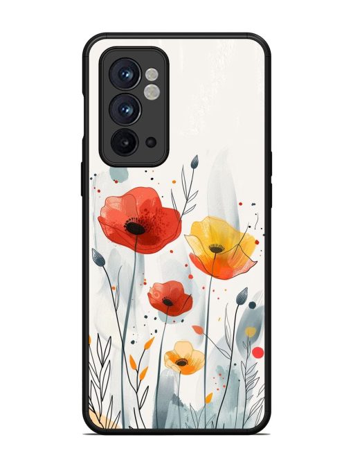 Poppy Fields Glossy Soft Edge Case for Oneplus 9RT (5G)