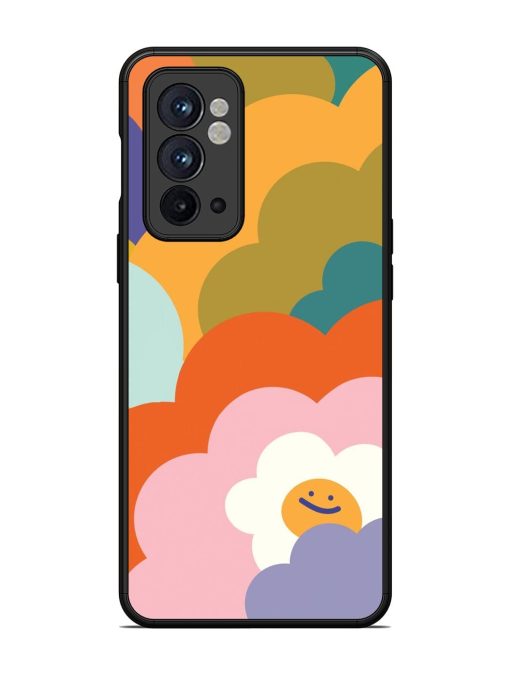 Happy Flower Power Glossy Soft Edge Case for Oneplus 9RT (5G) Chachhi