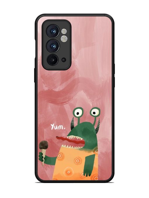 Hungry Monster Glossy Soft Edge Case for Oneplus 9RT (5G) Chachhi