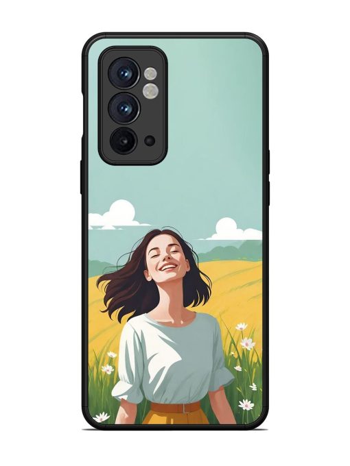 Girl Graffiti Glossy Soft Edge Case for Oneplus 9RT (5G) Chachhi