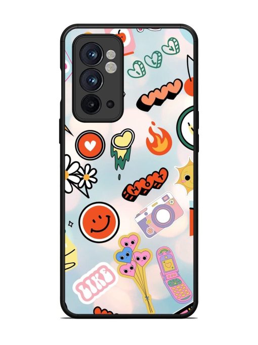 Cheerful Glossy Soft Edge Case for Oneplus 9RT (5G) Chachhi