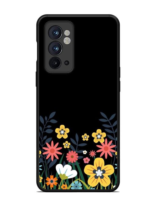 Floral Night Sky Glossy Soft Edge Case for Oneplus 9RT (5G) Chachhi