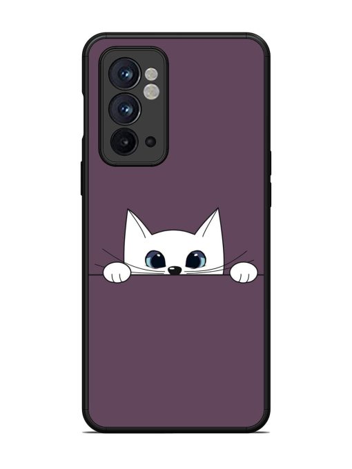 Peek-A-Boo Kitty Glossy Soft Edge Case for Oneplus 9RT (5G) Chachhi