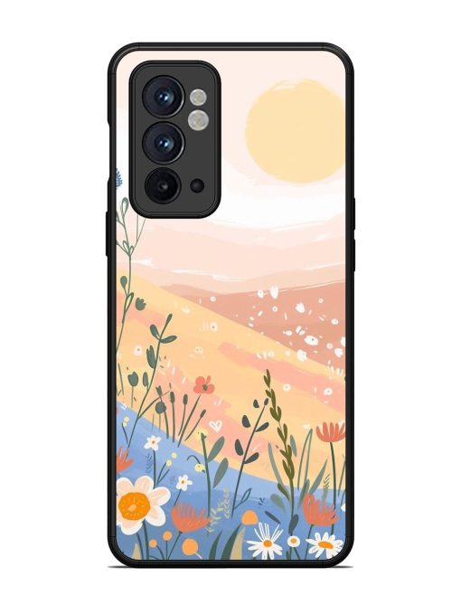 Golden Hour Blooms Glossy Soft Edge Case for Oneplus 9RT (5G) Chachhi