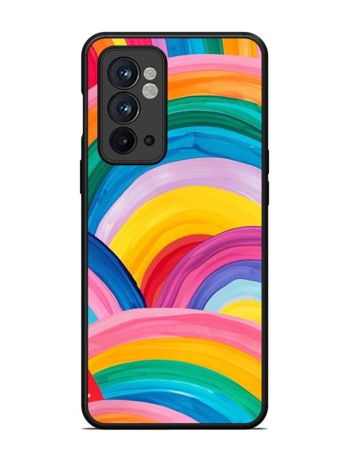 Rainbow Cascade Glossy Soft Edge Case for Oneplus 9RT (5G) Chachhi