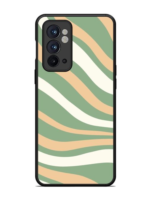 Wavy Pastel Paradise Glossy Soft Edge Case for Oneplus 9RT (5G) Chachhi