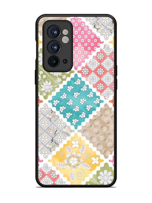 Patchwork Dreamscape Glossy Soft Edge Case for Oneplus 9RT (5G) Chachhi