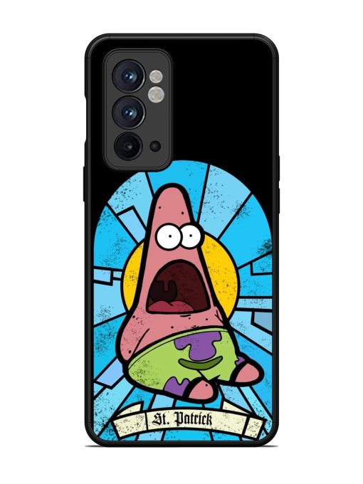 St. Patrick'S Day Stained Glass Patrick Star Glossy Soft Edge Case for Oneplus 9RT (5G)