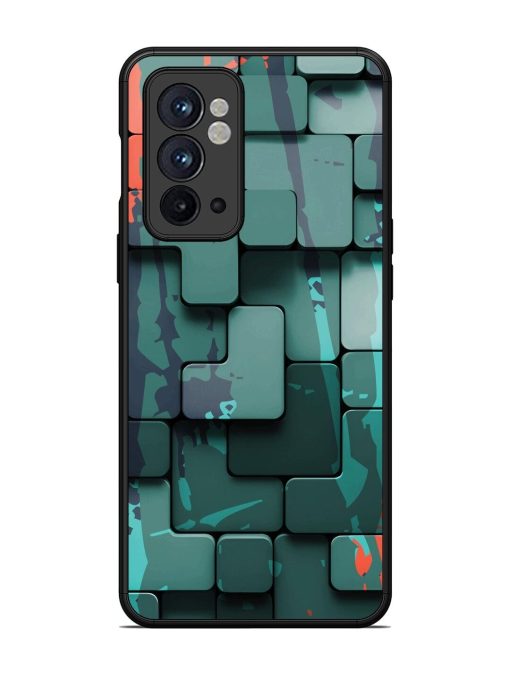 Abstract Geometric Mosaic Glossy Soft Edge Case for Oneplus 9RT (5G) Chachhi