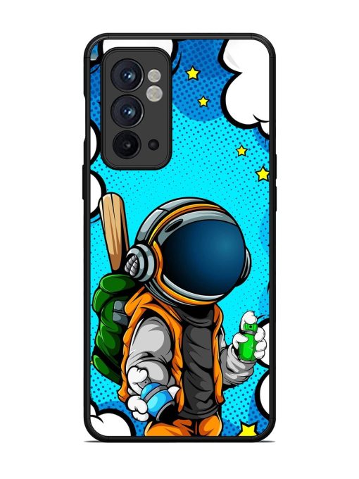 Space Graffiti Artist Glossy Soft Edge Case for Oneplus 9RT (5G) Chachhi