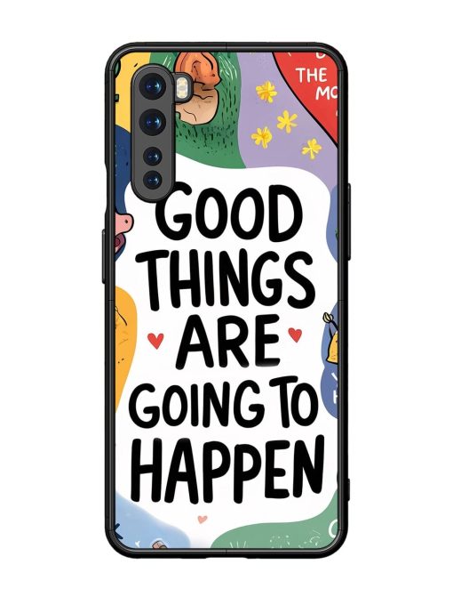 Uplifting Scribbles Glossy Soft Edge Case for Oneplus Nord Chachhi